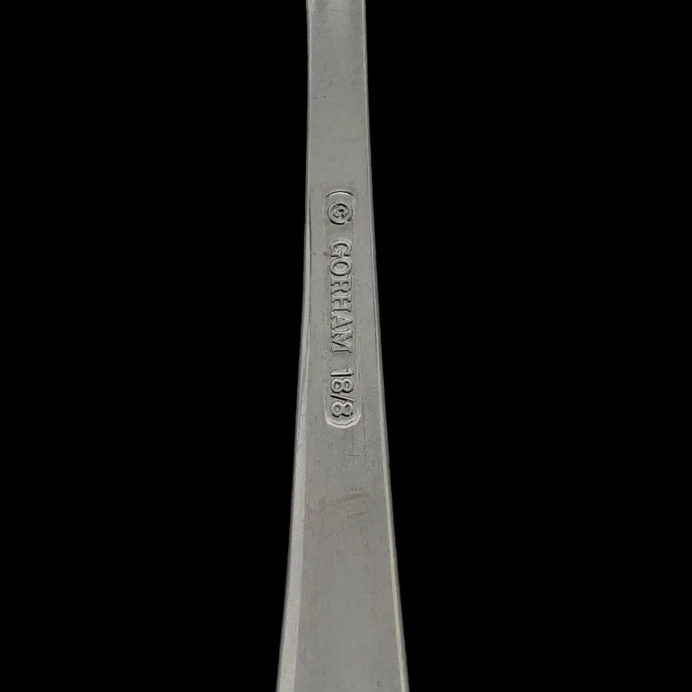 Gorham Stephanie Frosted Sugar Shell Spoon 18/8 Stainless Steel‎ Vintage RARE